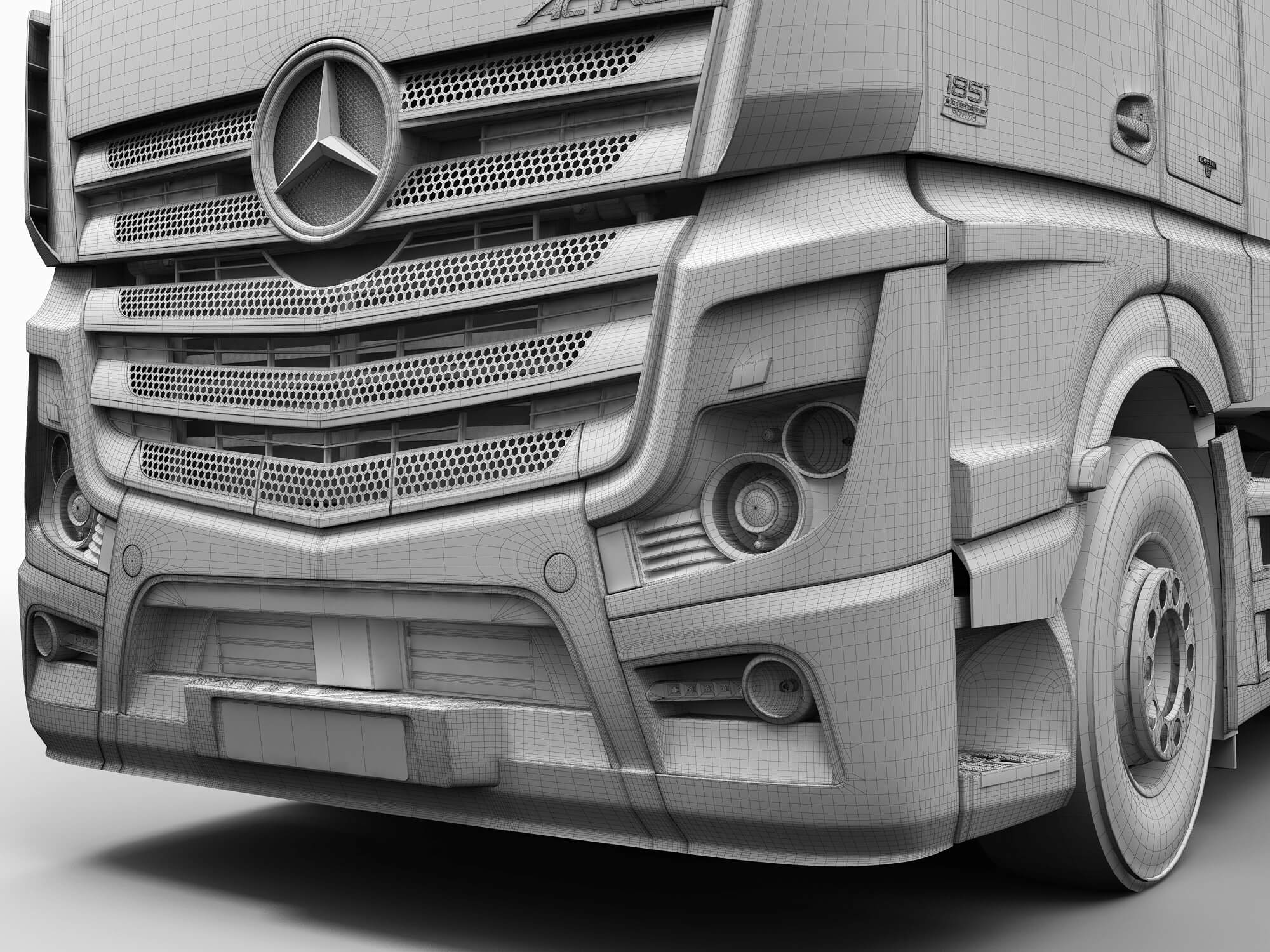 Mercedes Actros 2011 Trailer 3D Model