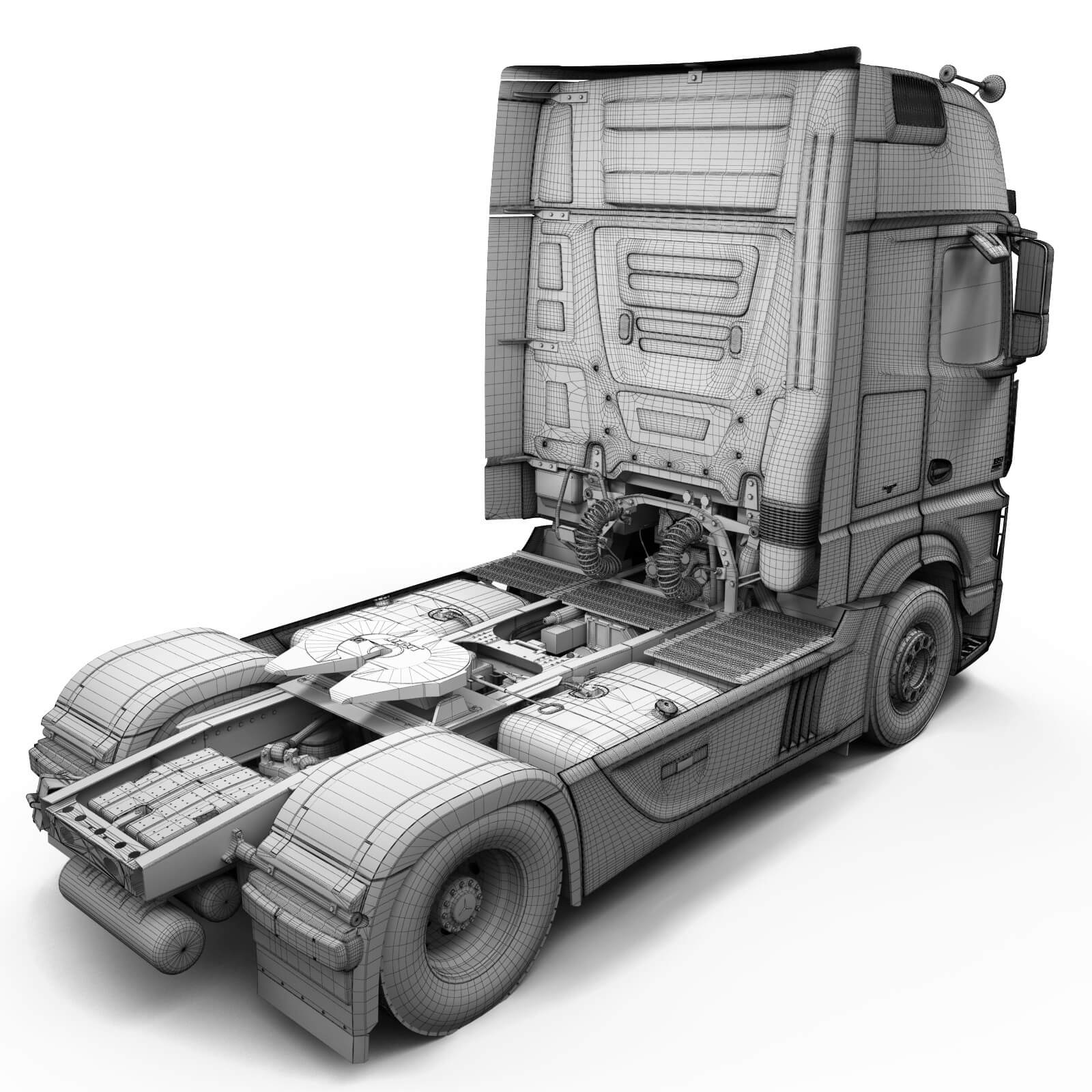 Mercedes Actros 2011 Trailer 3D Model
