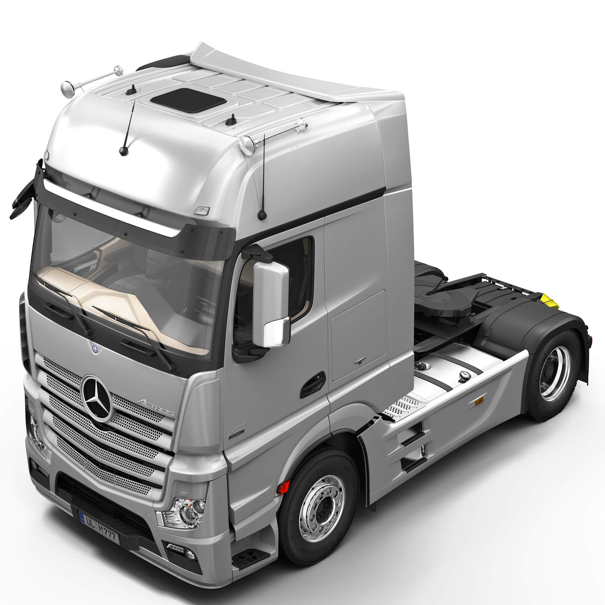 Mercedes Actros 2011 Trailer 3D Model
