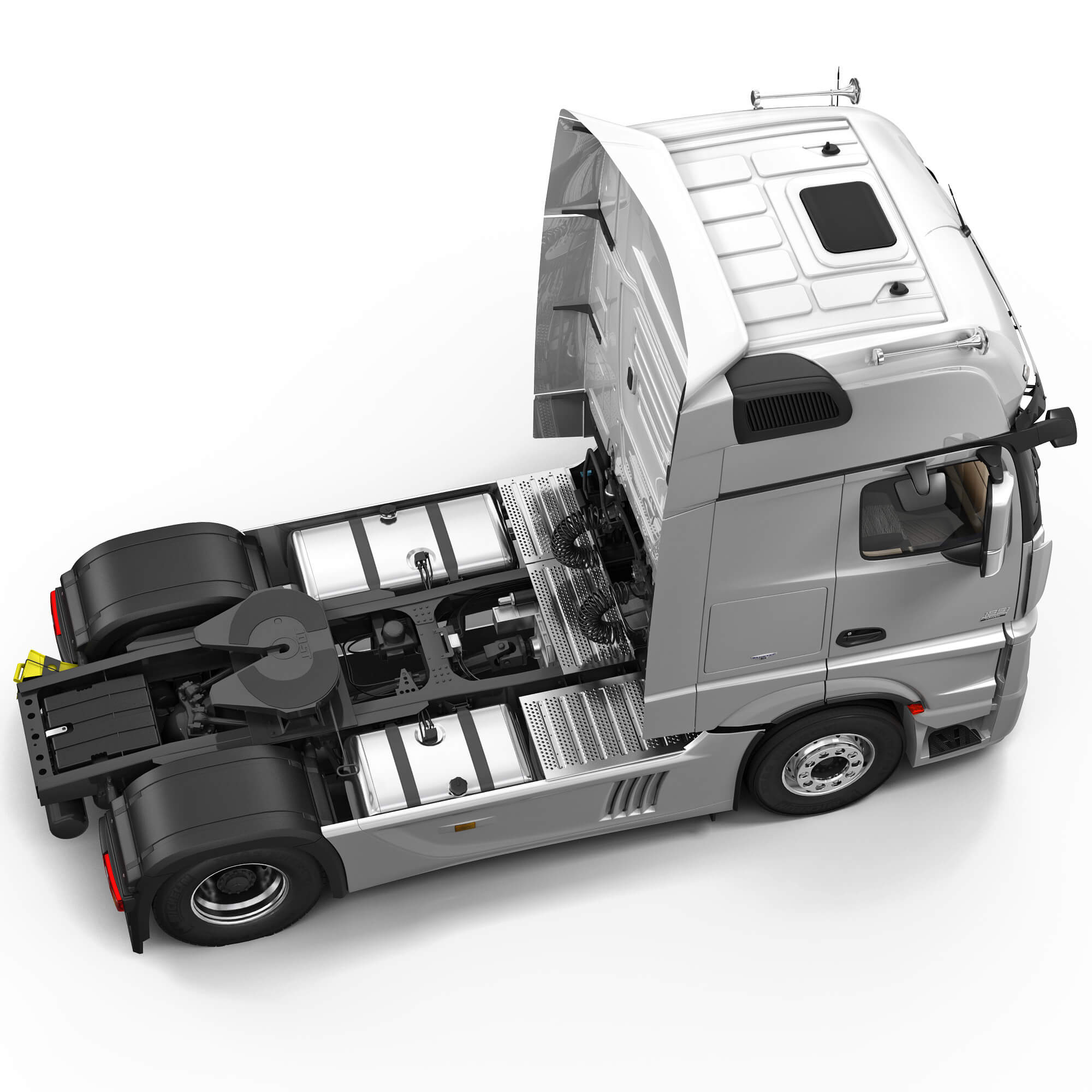 Mercedes Actros 2011 Trailer 3D Model