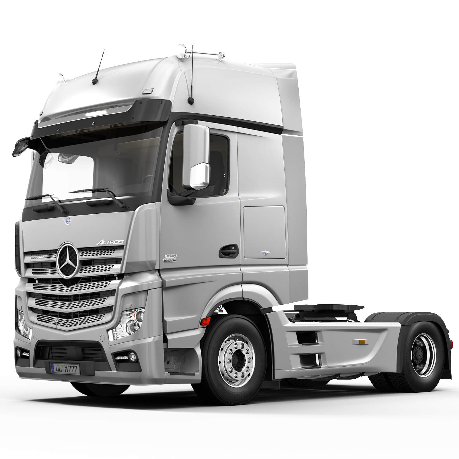 Mercedes Actros 2011 Trailer 3D Model