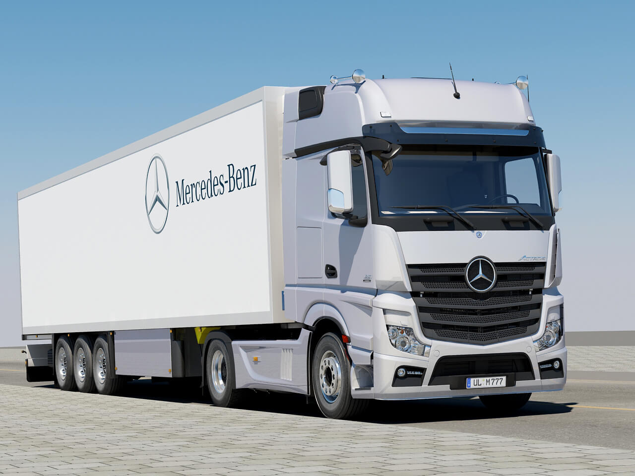 Mercedes Actros 2011 Trailer 3D Model