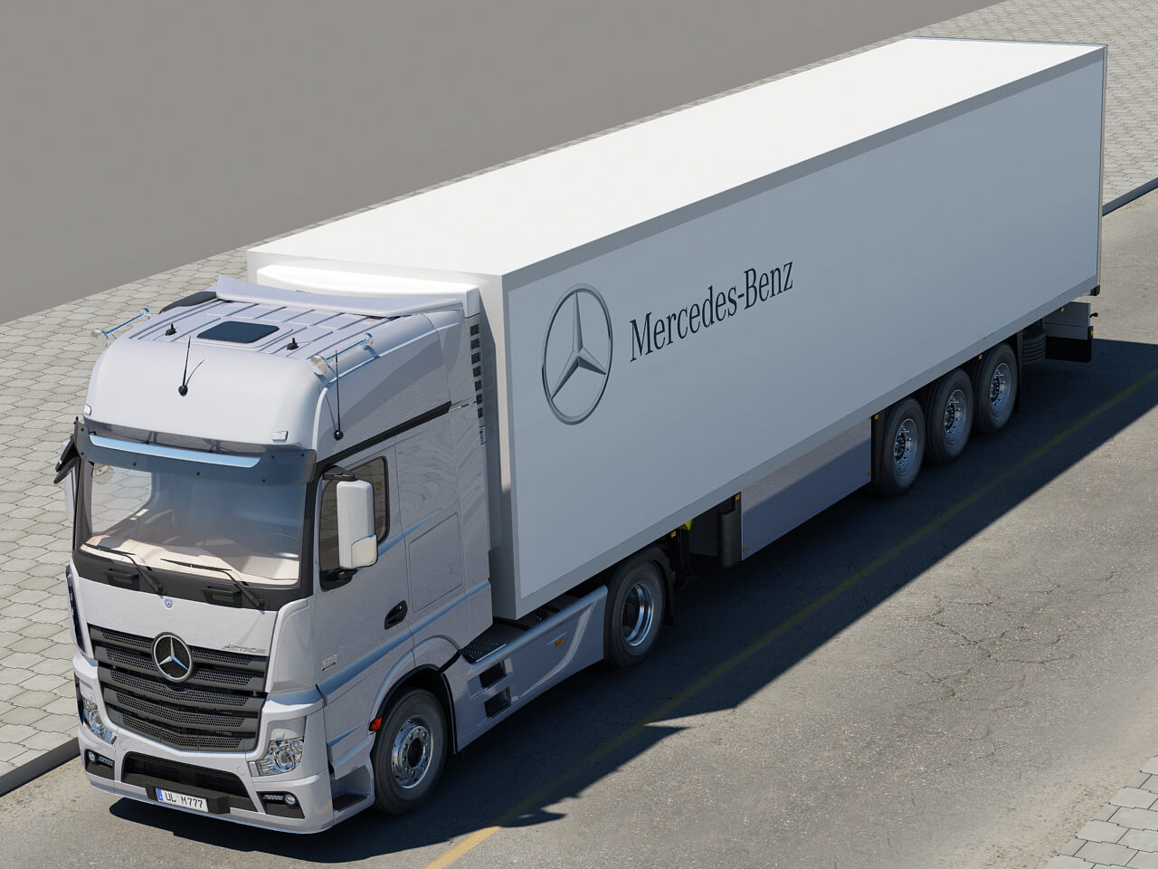 Mercedes Actros 2011 Trailer 3D Model
