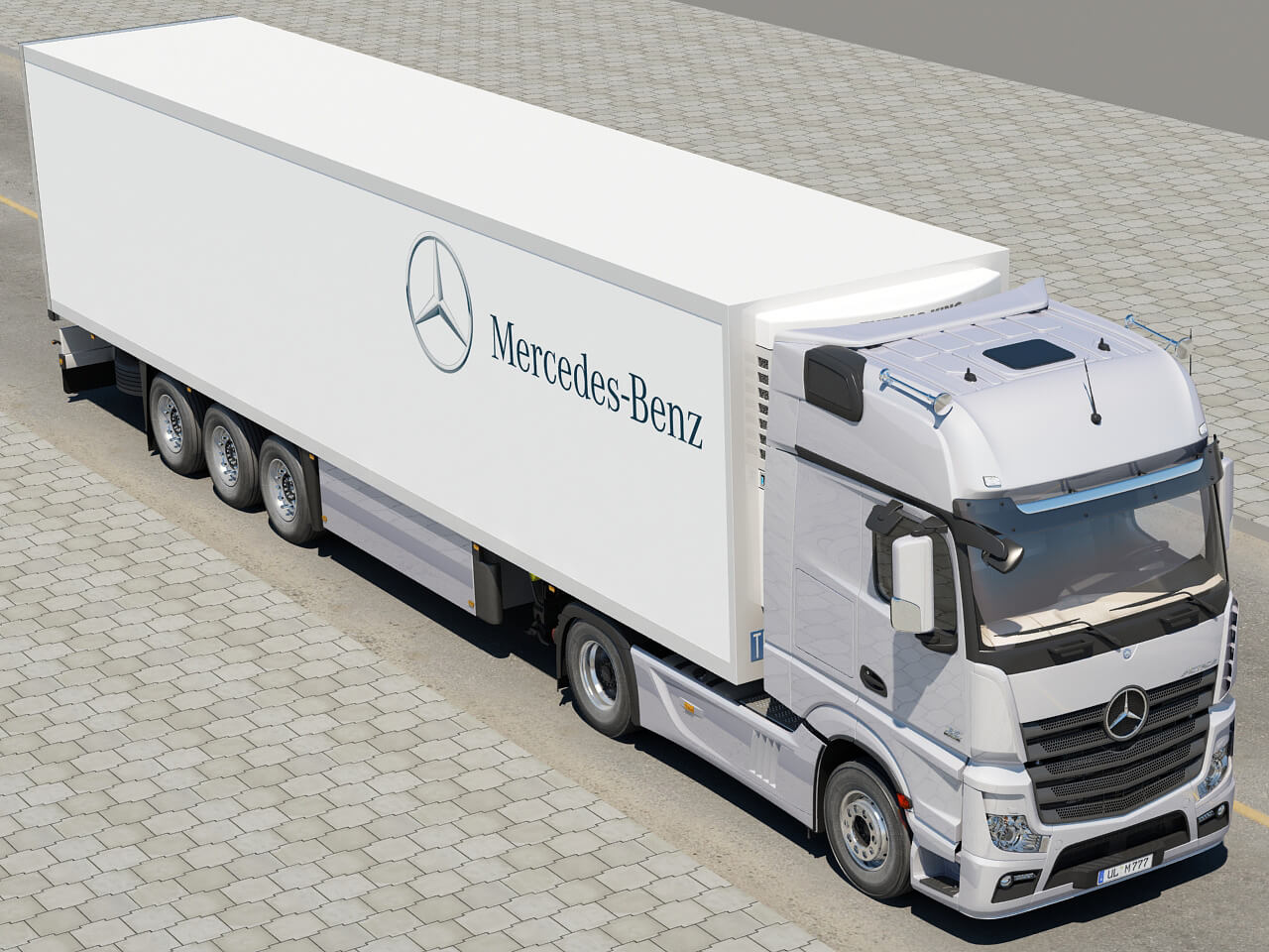 Mercedes Actros 2011 Trailer 3D Model