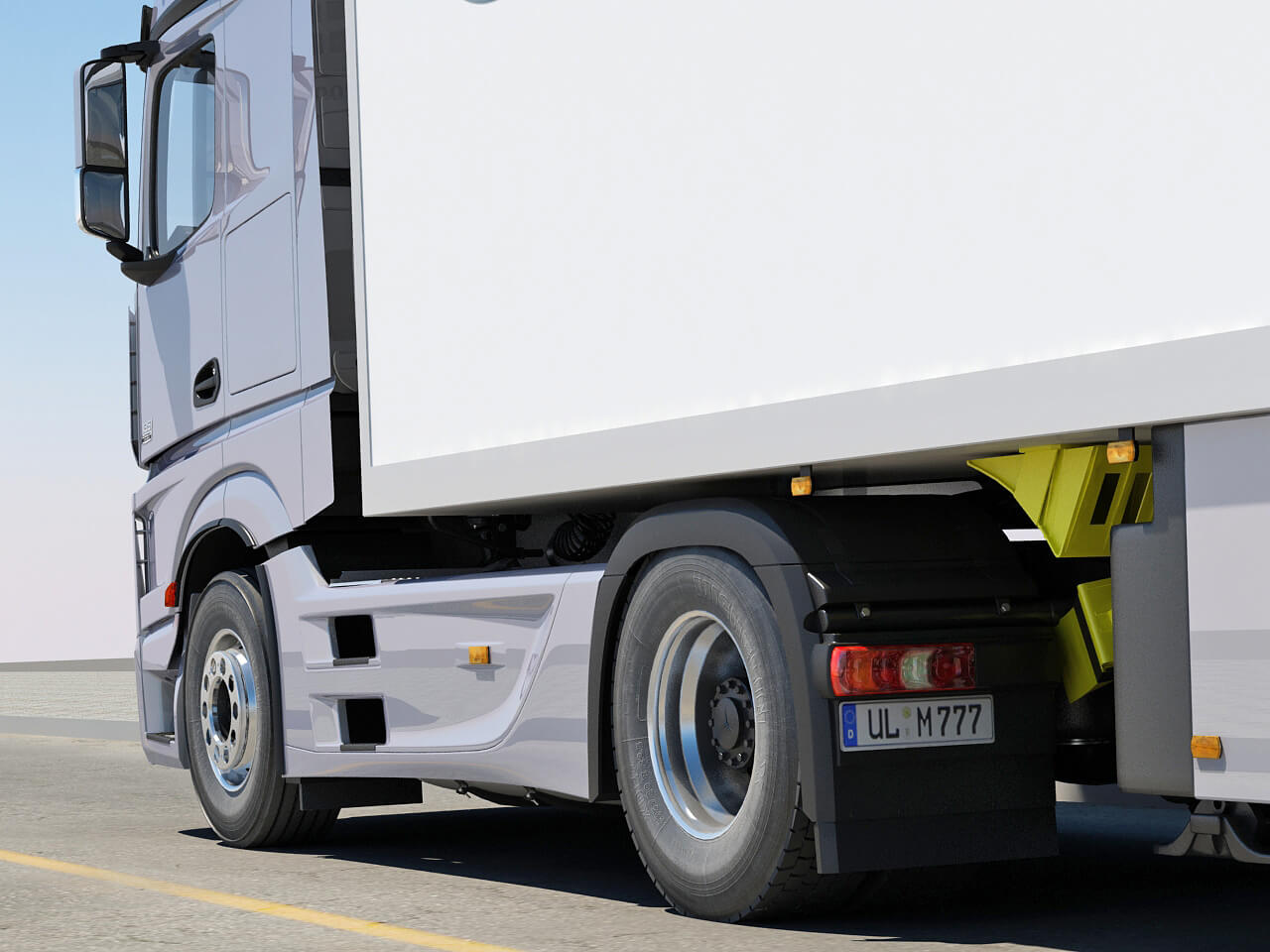 Mercedes Actros 2011 Trailer 3D Model