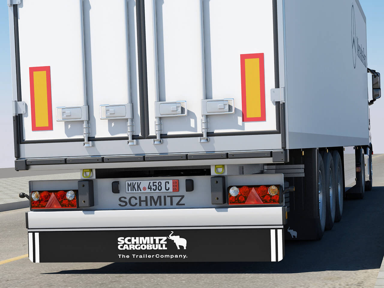 Mercedes Actros 2011 Trailer 3D Model