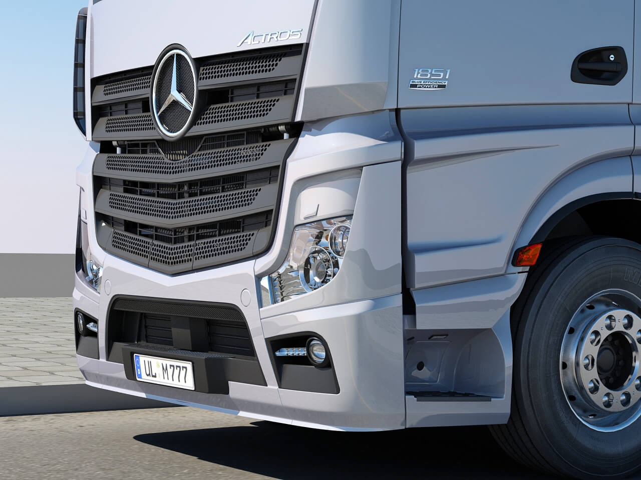 Mercedes Actros 2011 Trailer 3D Model