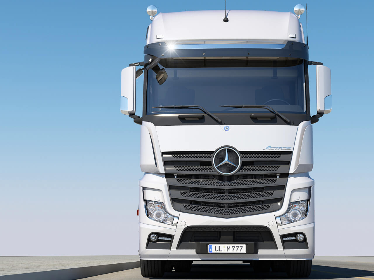 Mercedes Actros 2011 Trailer 3D Model