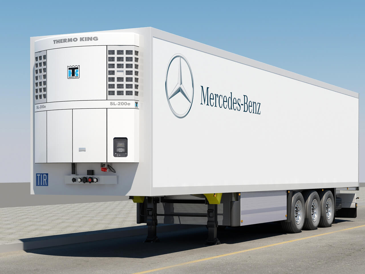 Mercedes Actros 2011 Trailer 3D Model