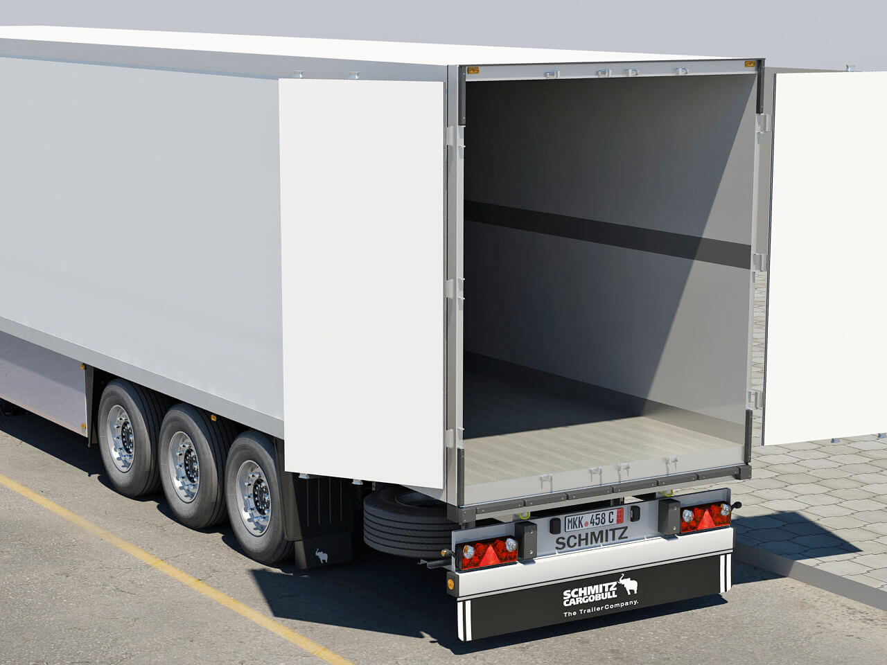 Mercedes Actros 2011 Trailer 3D Model