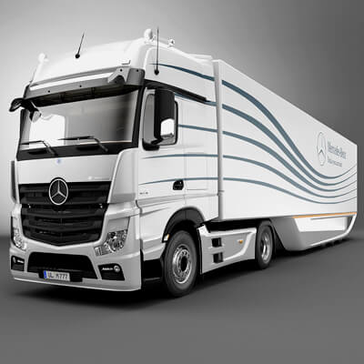 Mercedes Actros with Aerotrailer