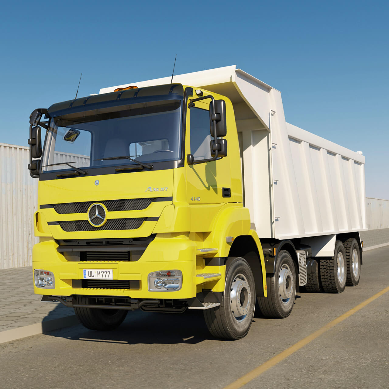 Mercedes_Axor_8X4_Dump 3D Model