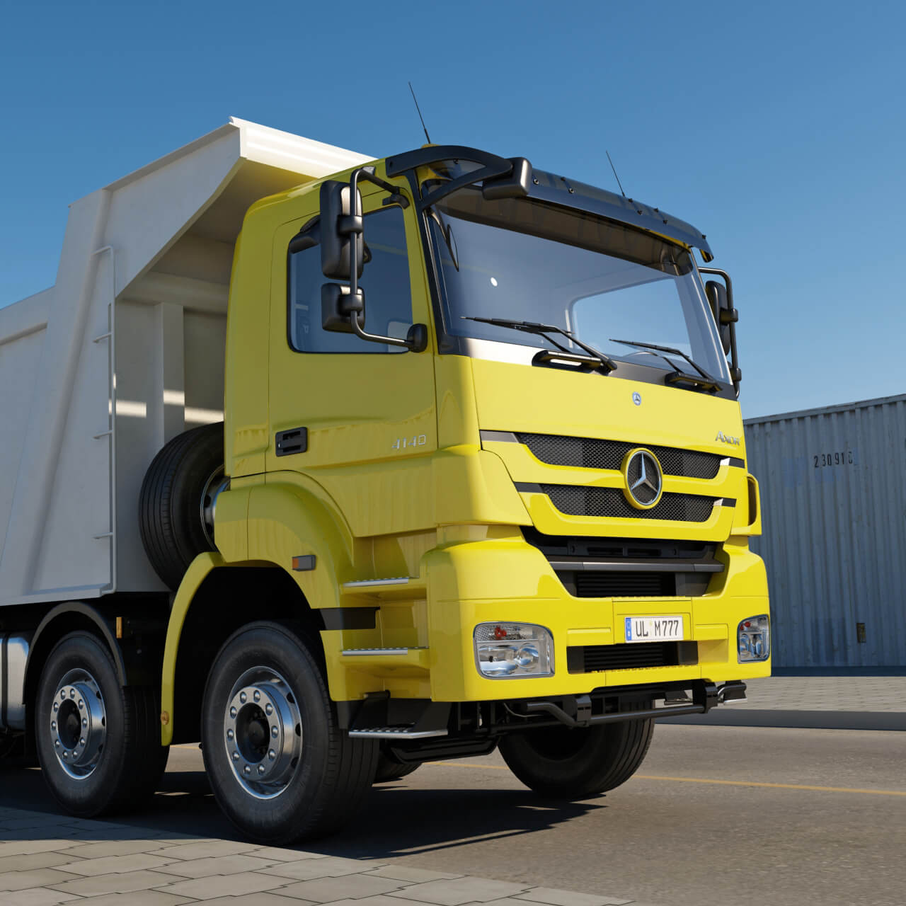 Mercedes_Axor_8X4_Dump 3D Model
