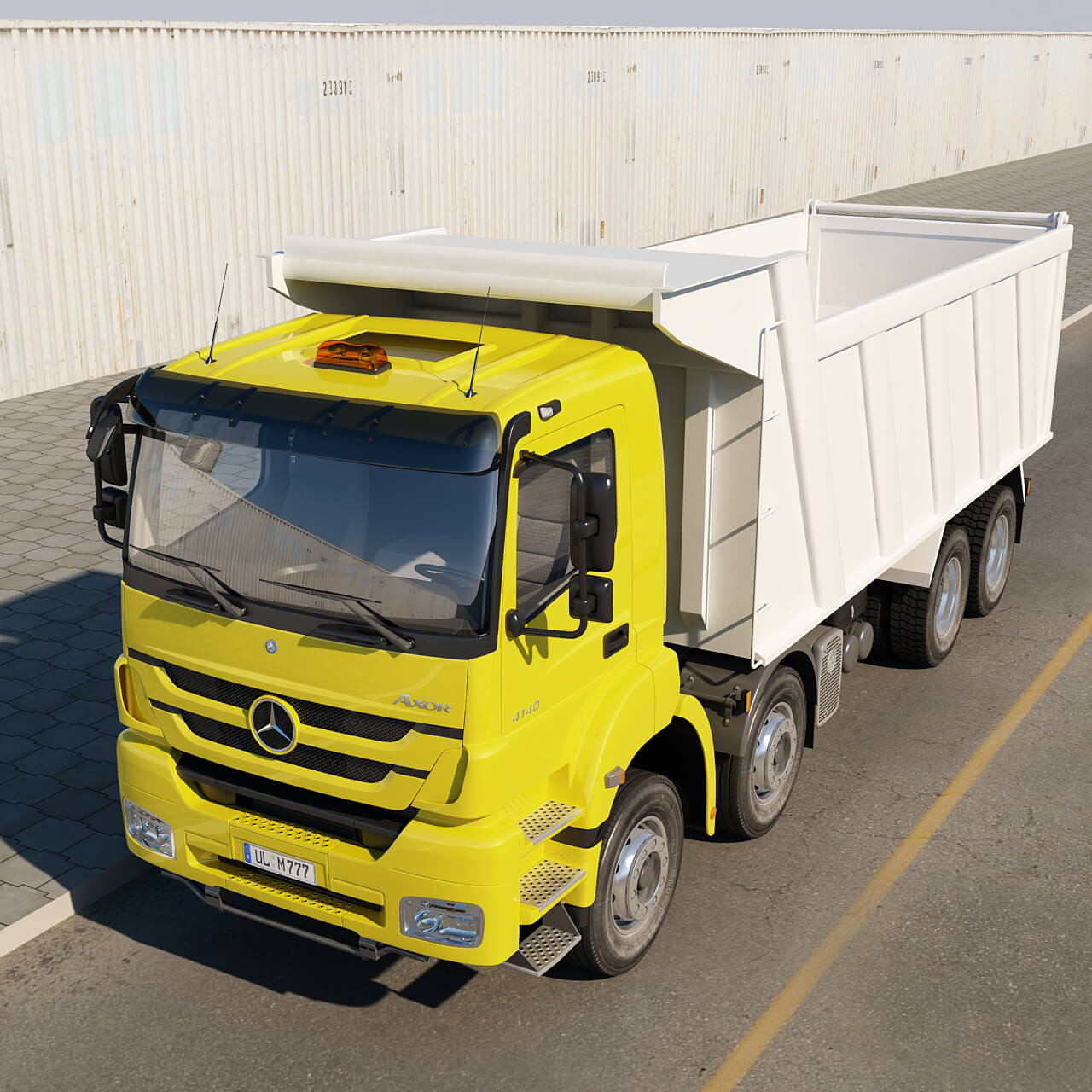 Mercedes_Axor_8X4_Dump 3D Model