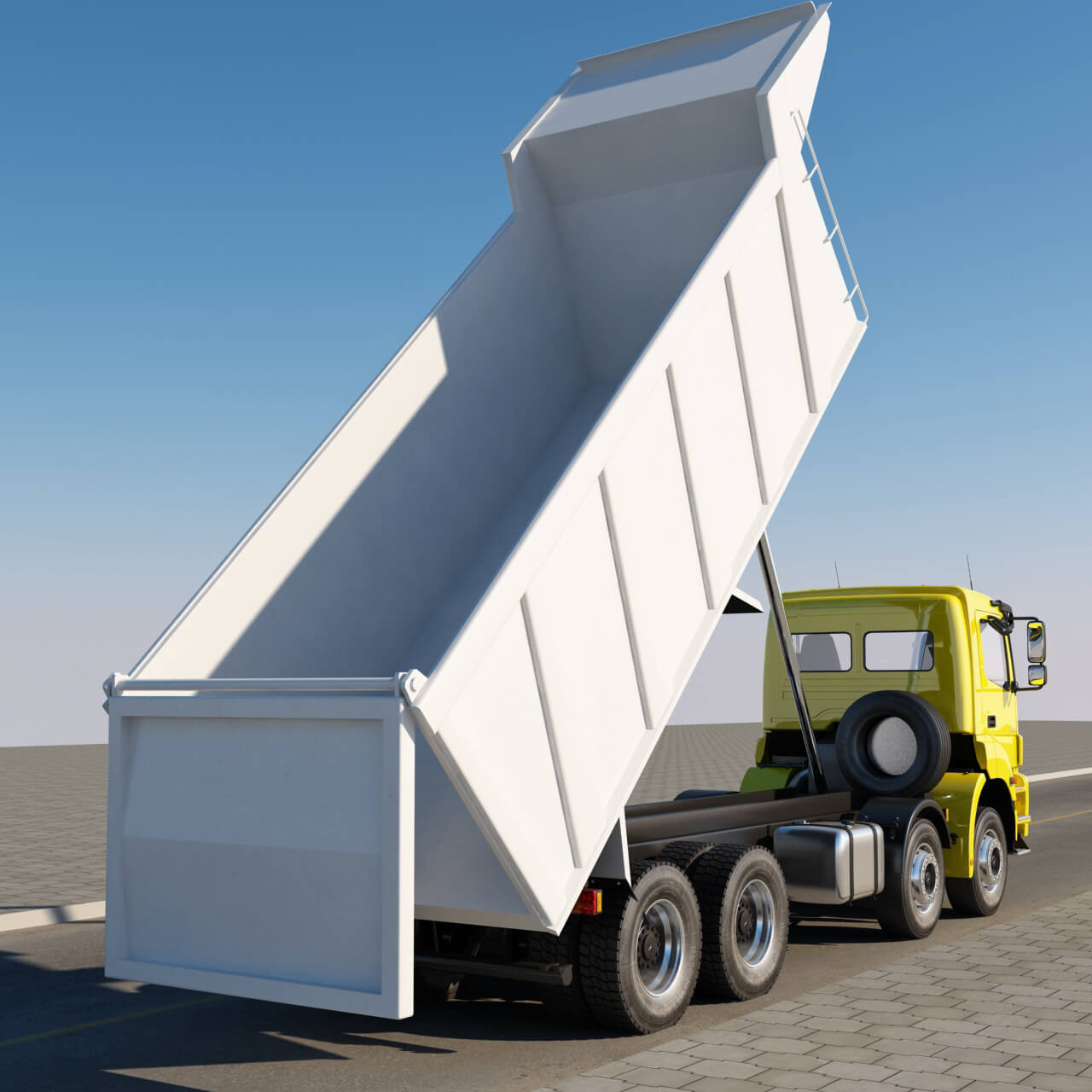 Mercedes_Axor_8X4_Dump 3D Model