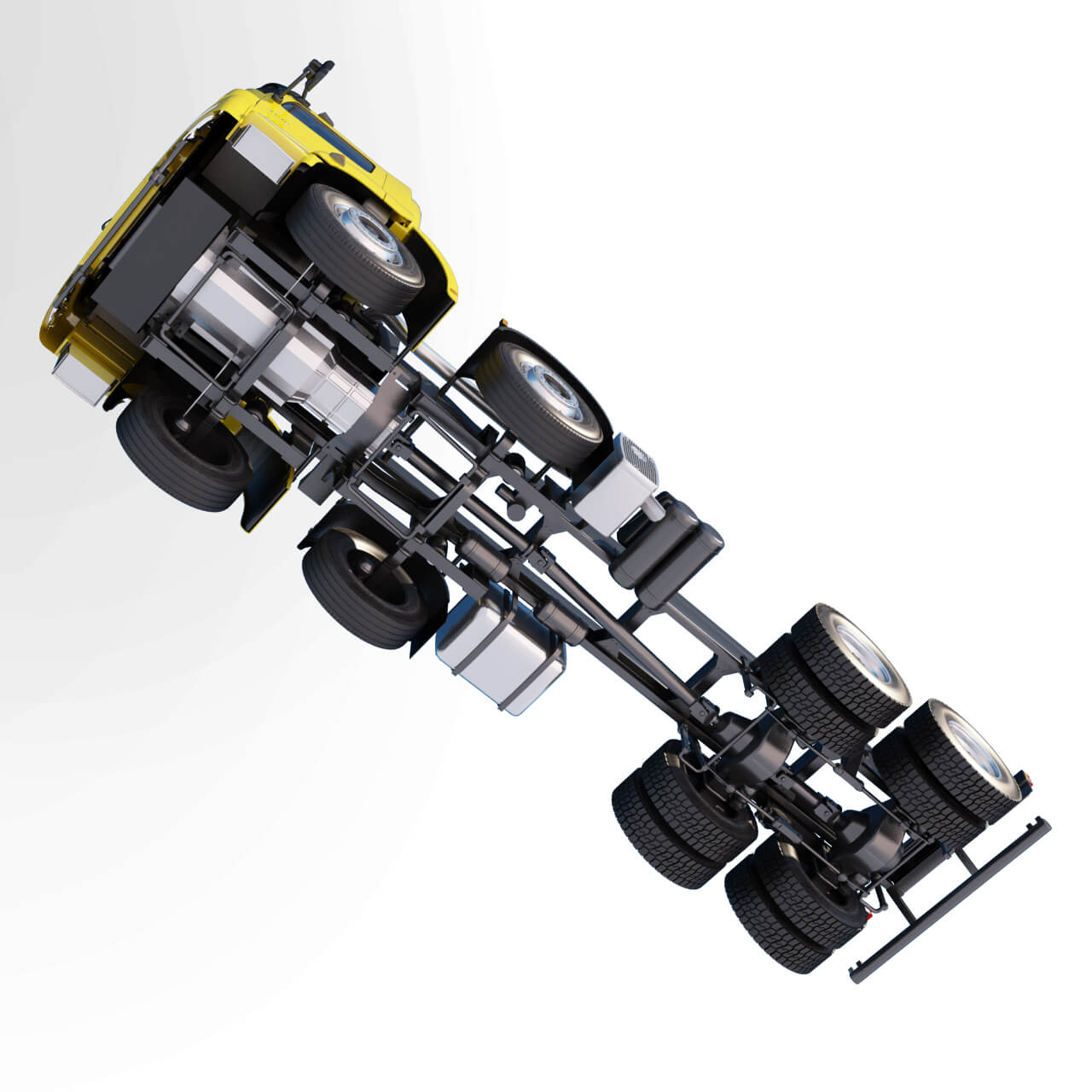 Mercedes_Axor_8X4_Dump 3D Model