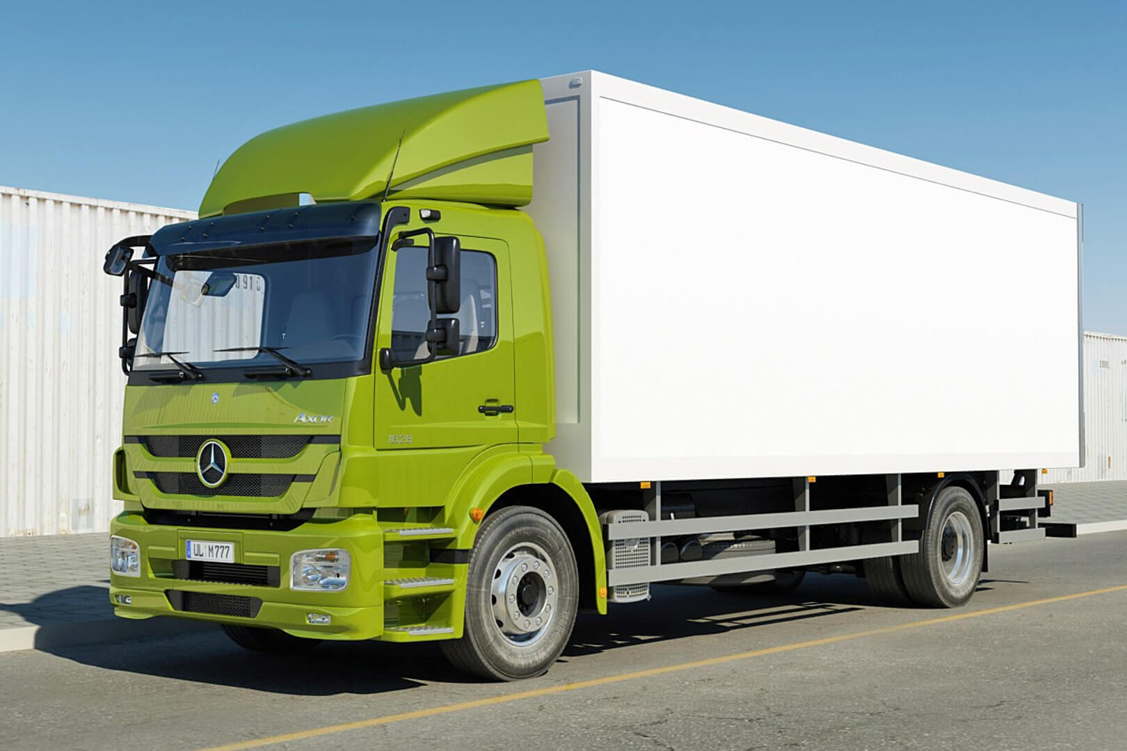 Mercedes Axor Box Truck 3D Model