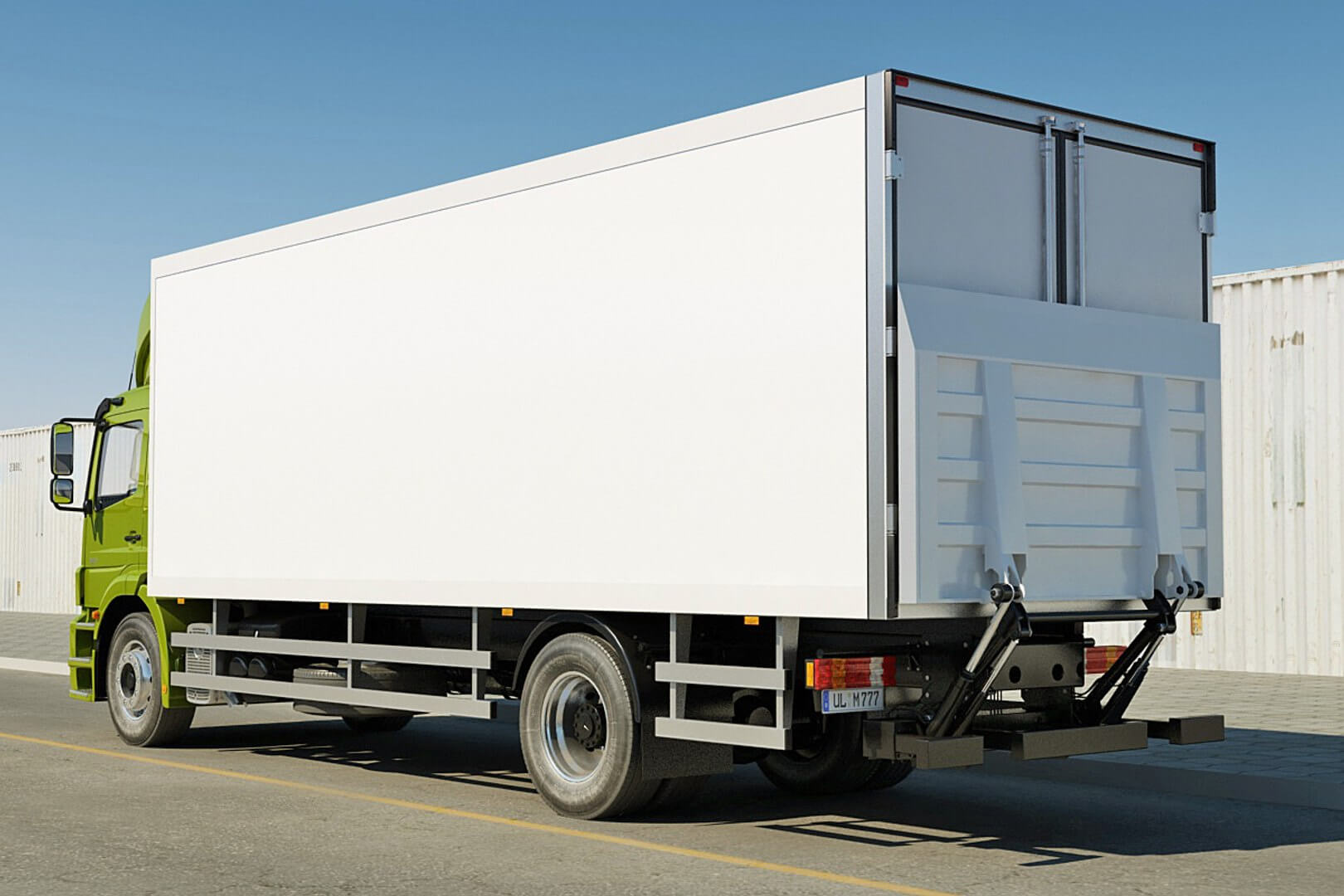 Mercedes Axor Box Truck 3D Model