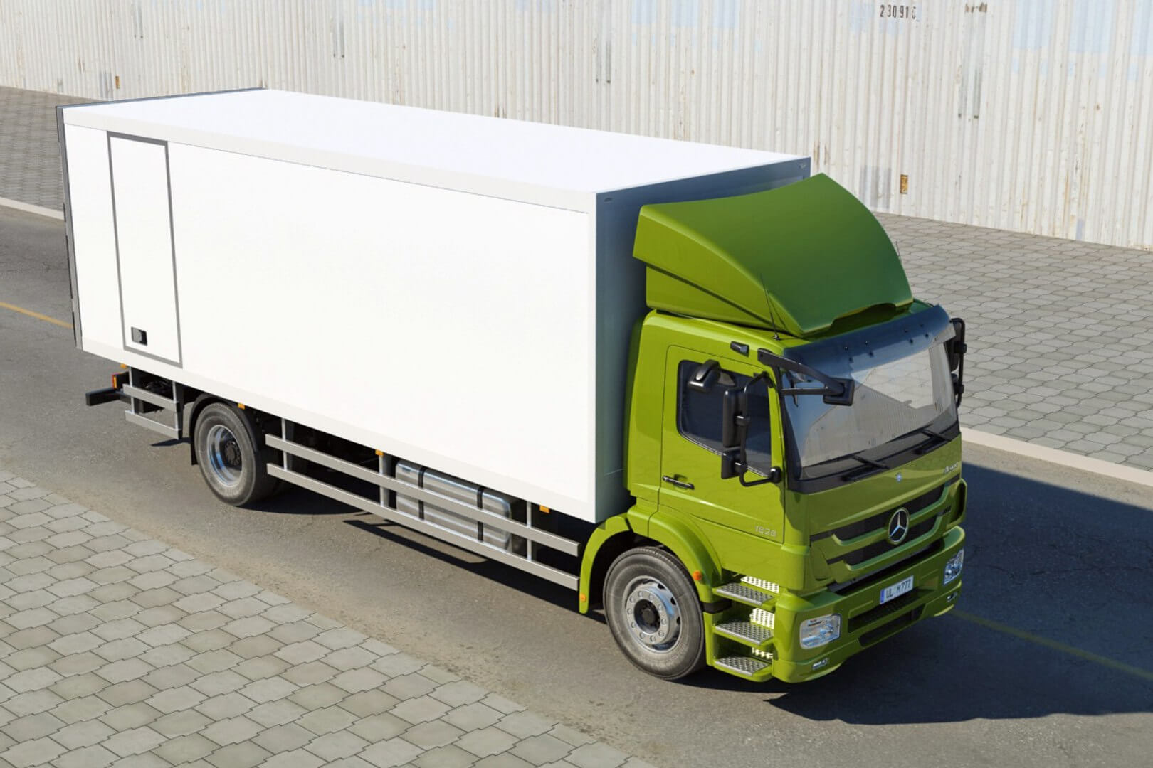 Mercedes Axor Box Truck 3D Model