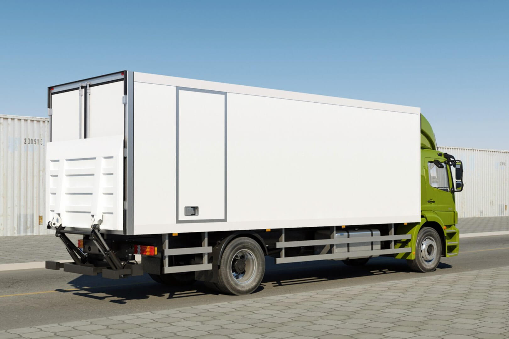 Mercedes Axor Box Truck 3D Model
