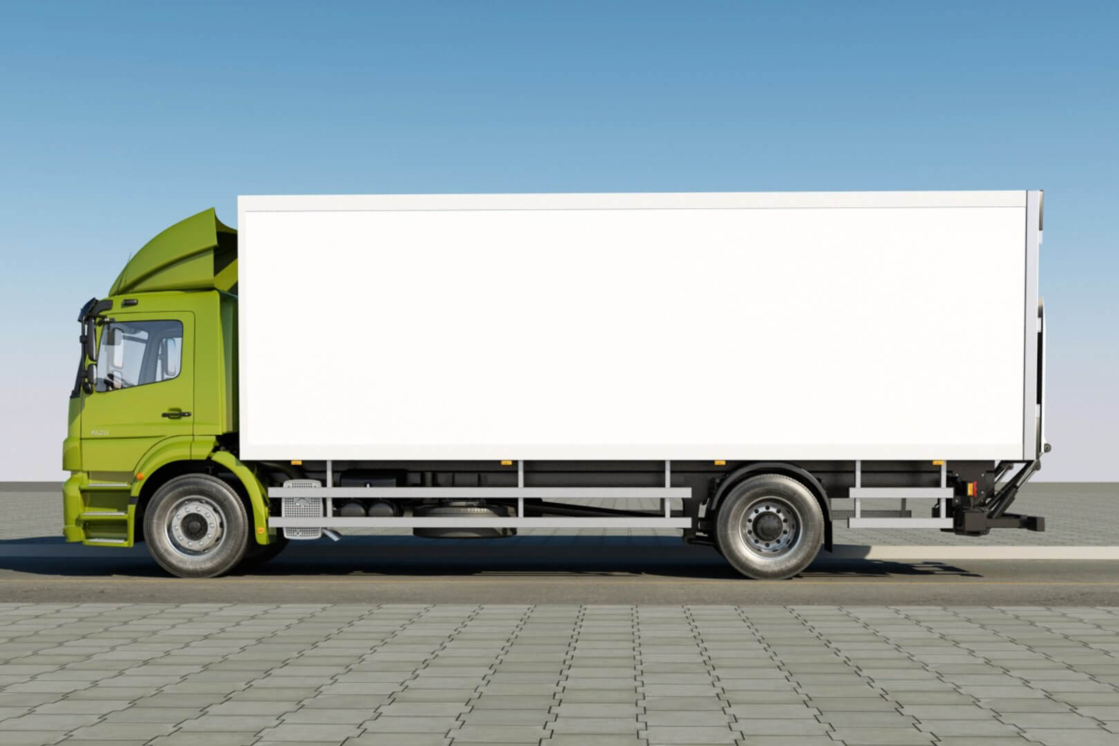 Mercedes Axor Box Truck 3D Model