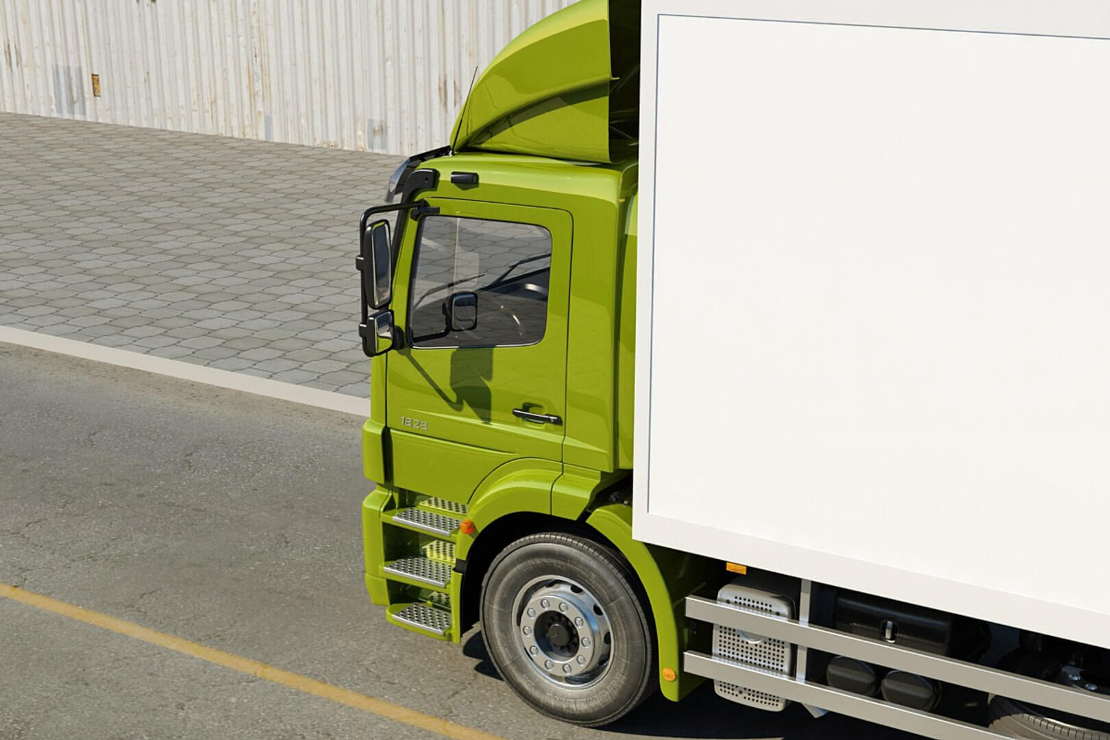 Mercedes Axor Box Truck 3D Model