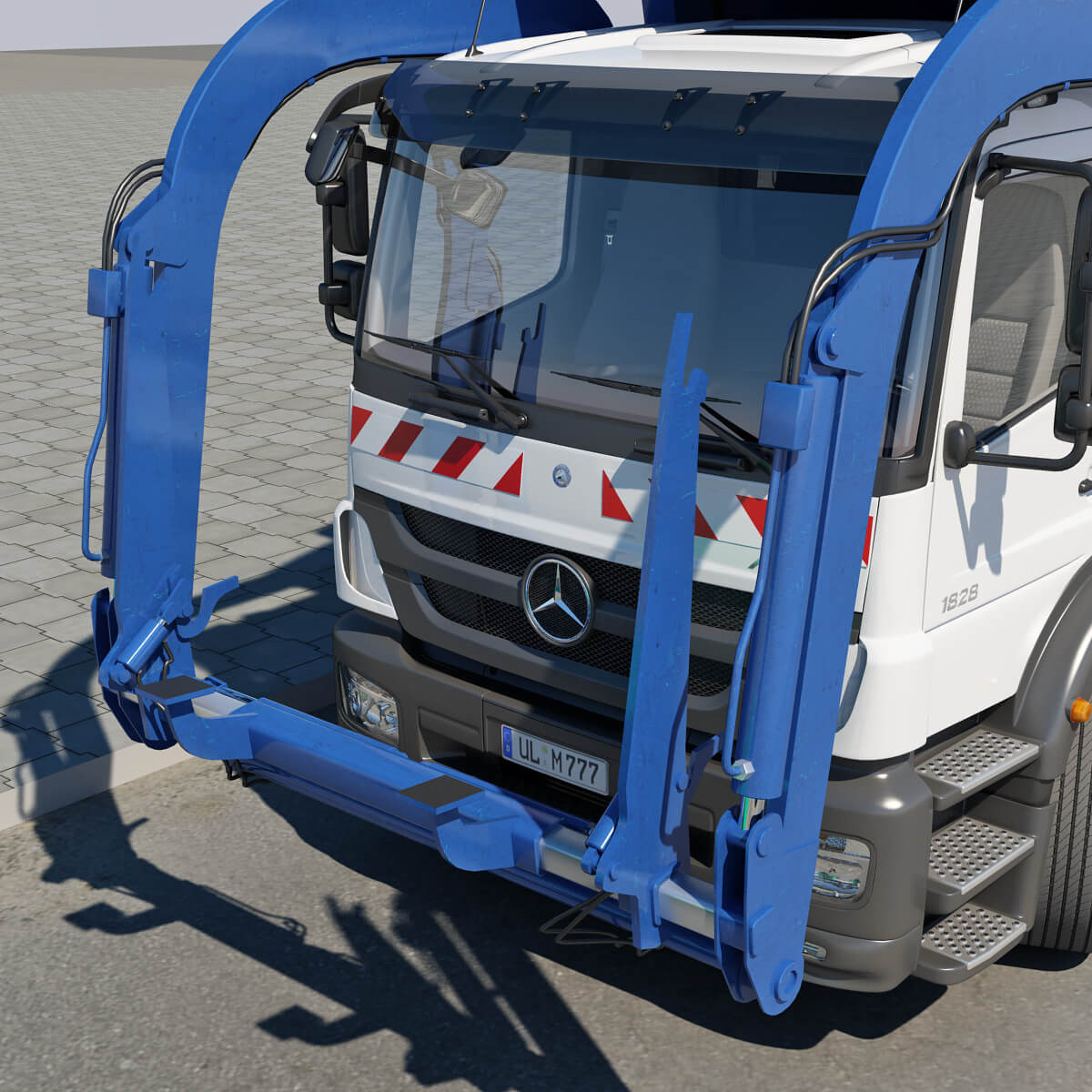 Mercedes Axor Garbage Animated 3D Model