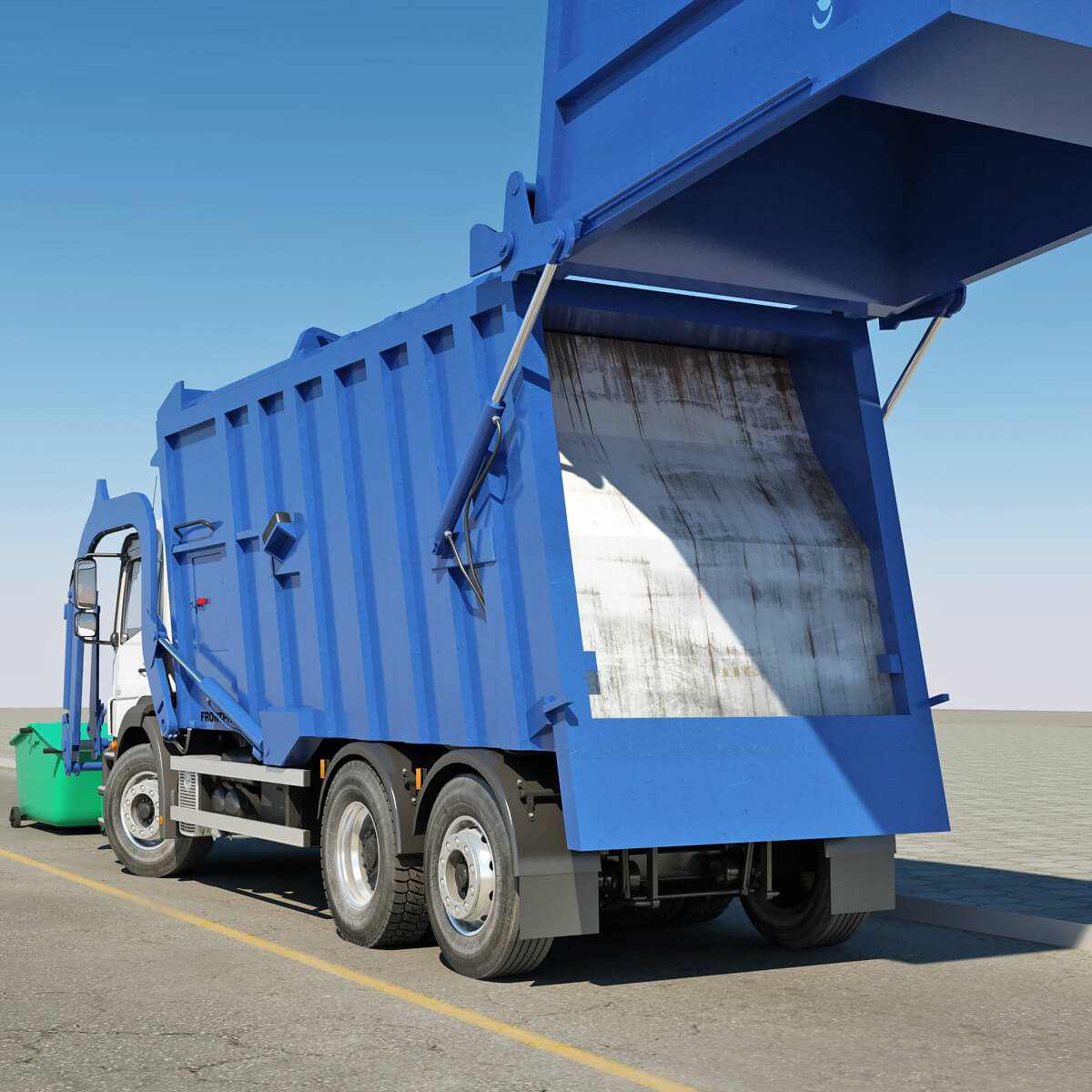 Mercedes Axor Garbage Animated 3D Model