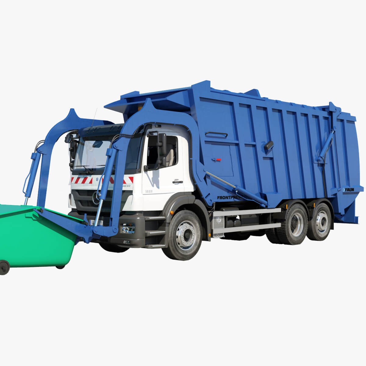 Mercedes Axor Garbage Animated 3D Model