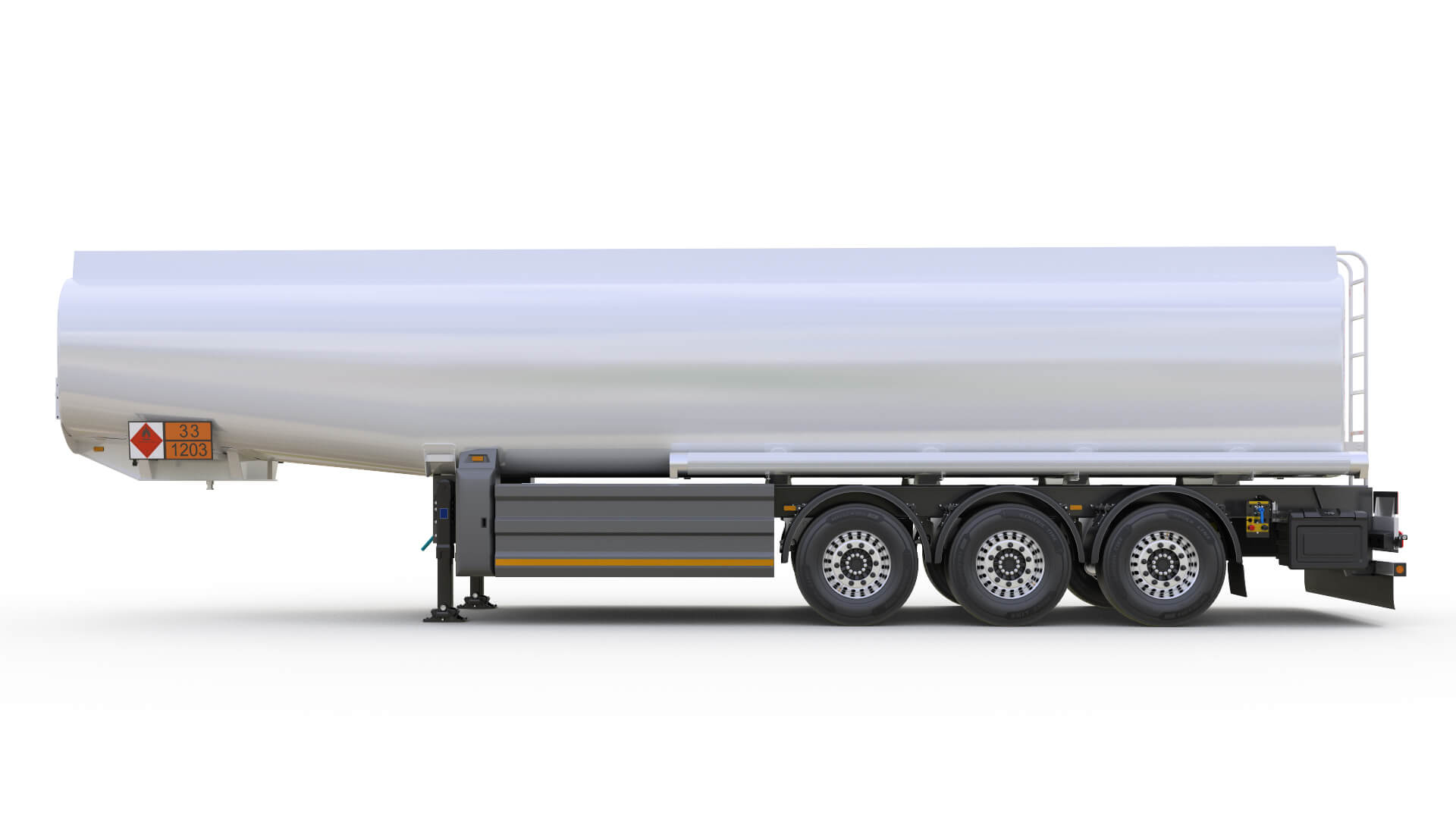 Tank Semi-Trailer Europe 3D Model