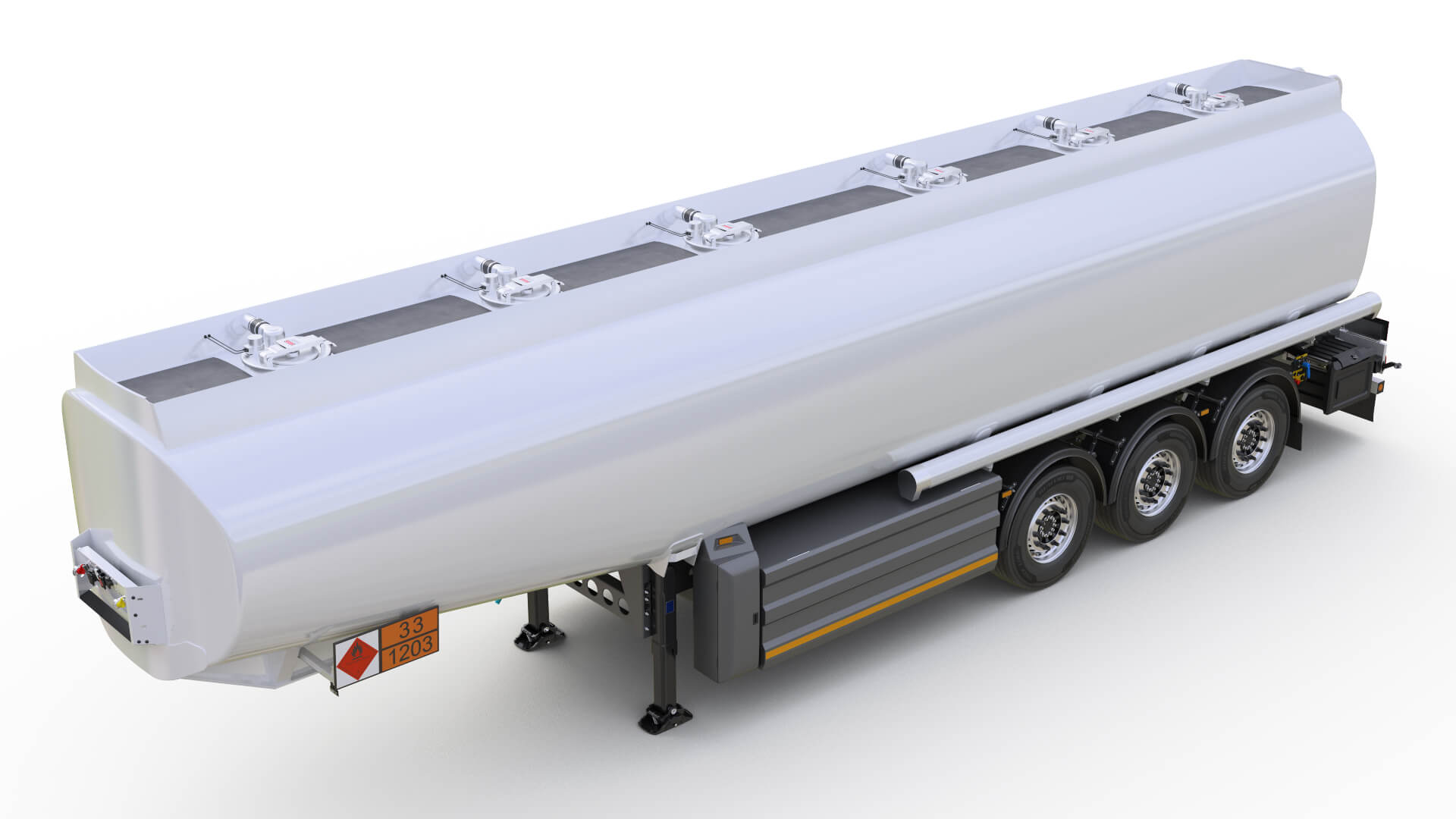 Tank Semi-Trailer Europe 3D Model