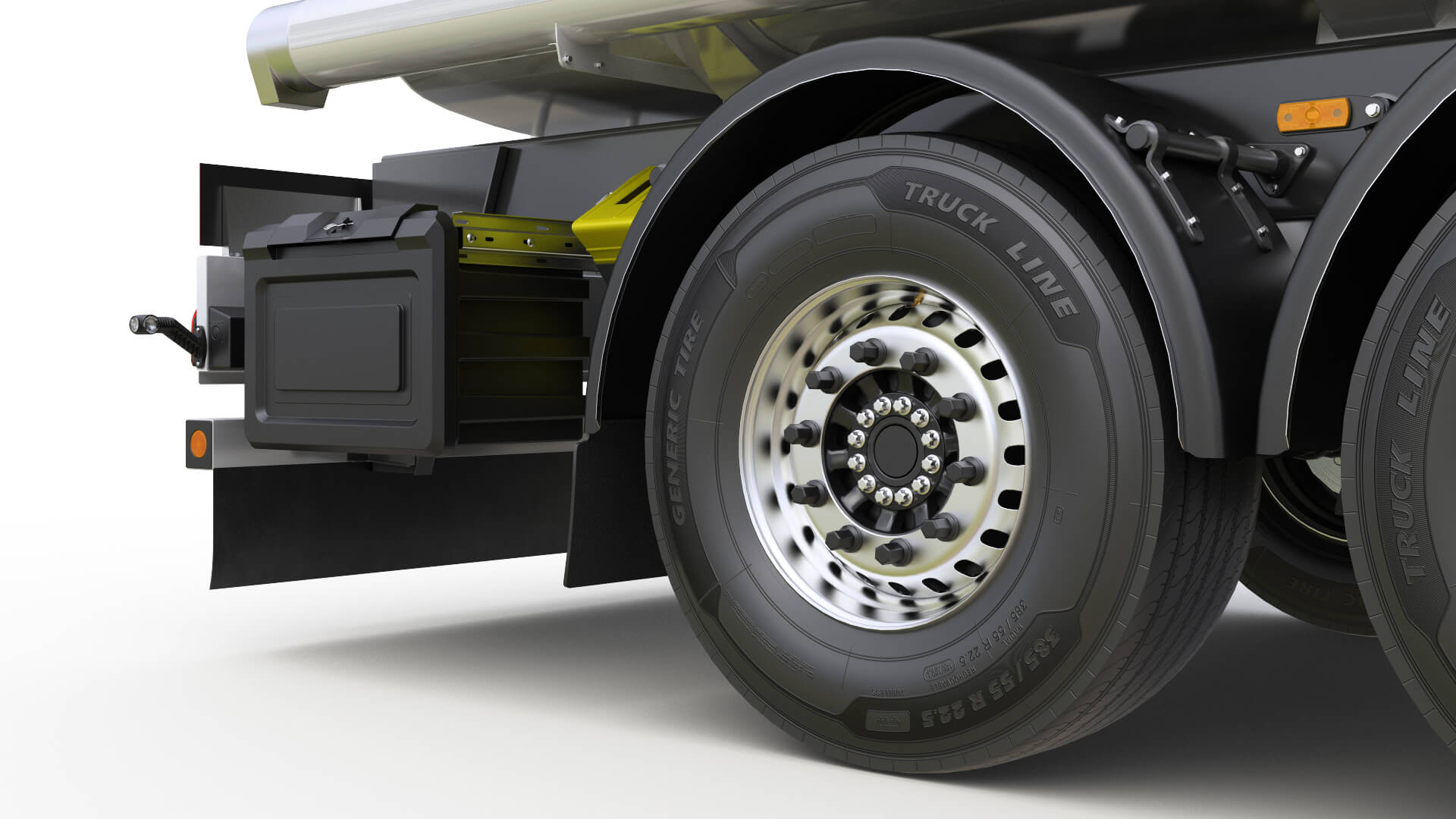 Tank Semi-Trailer Europe 3D Model