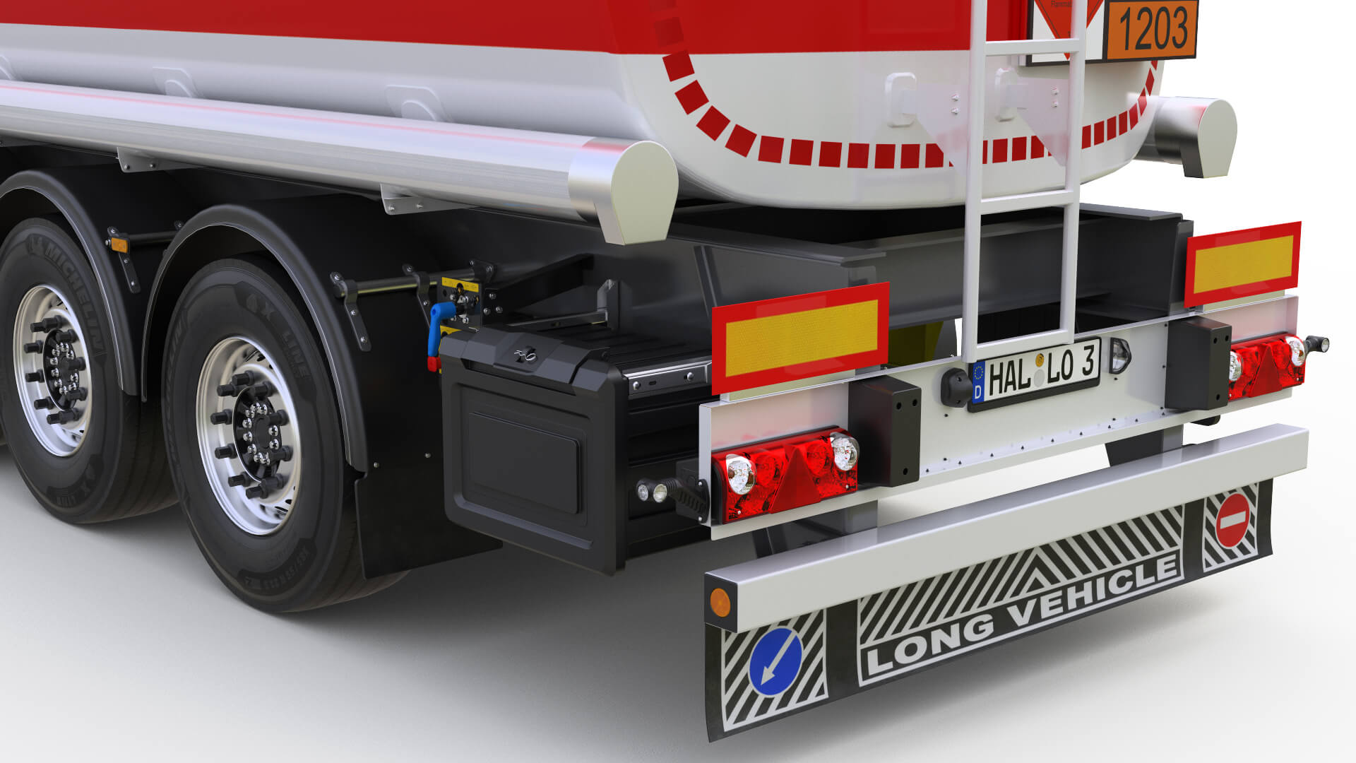 Tank Semi-Trailer SHELL 3D Model