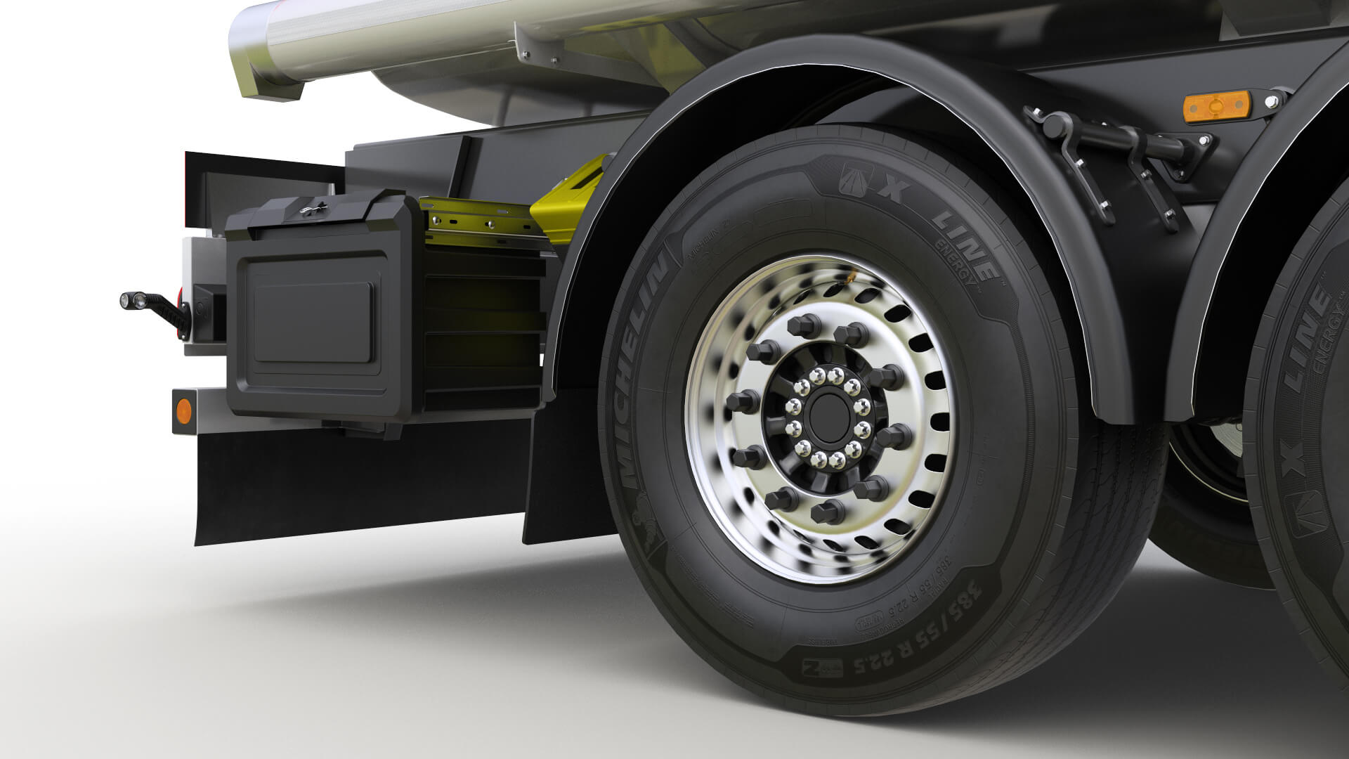 Tank Semi-Trailer SHELL 3D Model