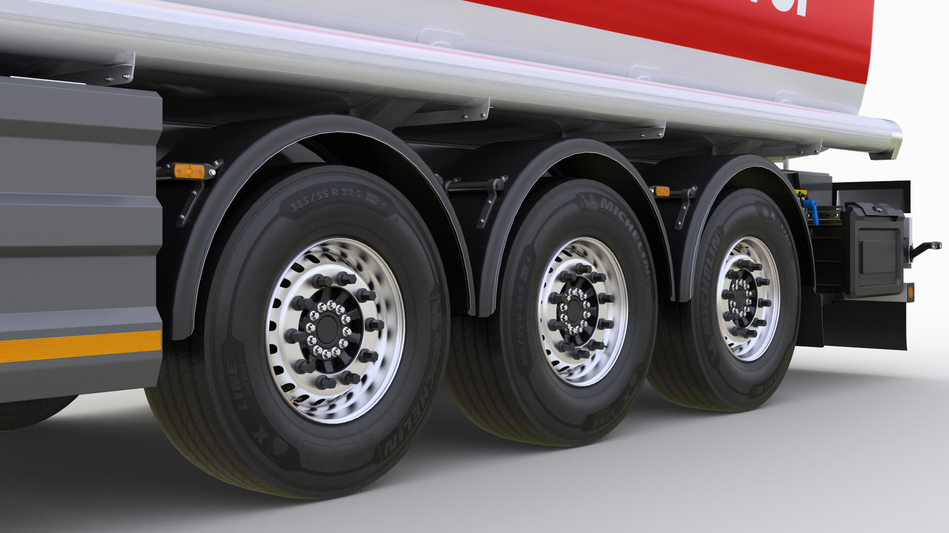 Tank Semi-Trailer SHELL 3D Model