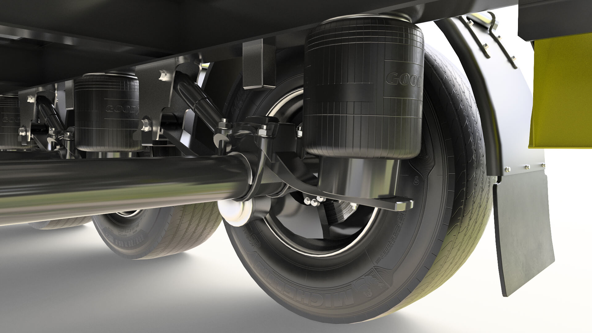 Tank Semi-Trailer SHELL 3D Model