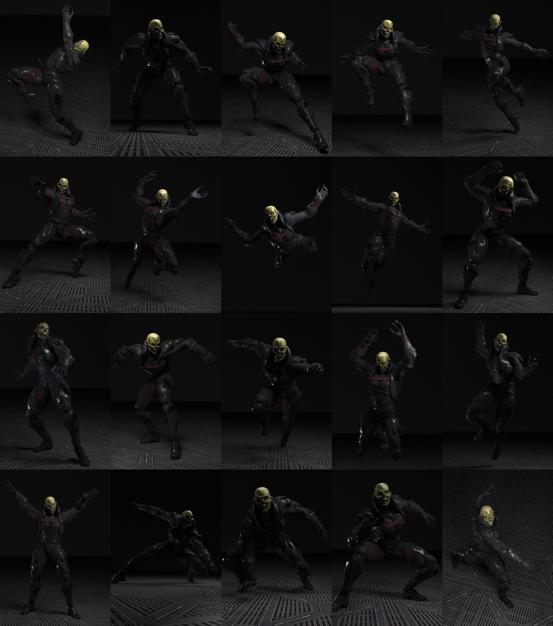 "Demon Armor" for Poser Compatible DAZ3D Daz Content
