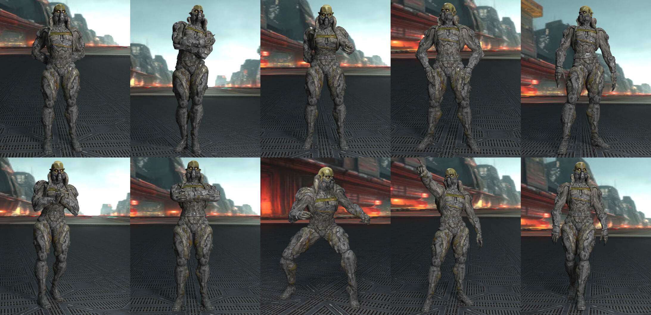 "Demon Armor" for Poser Compatible DAZ3D Daz Content