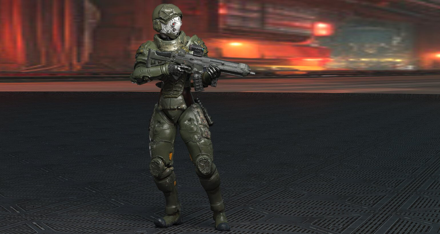 Female Special Forces Soldier Work in Progress 3D Render, Digital Artwork by Jibicoco
