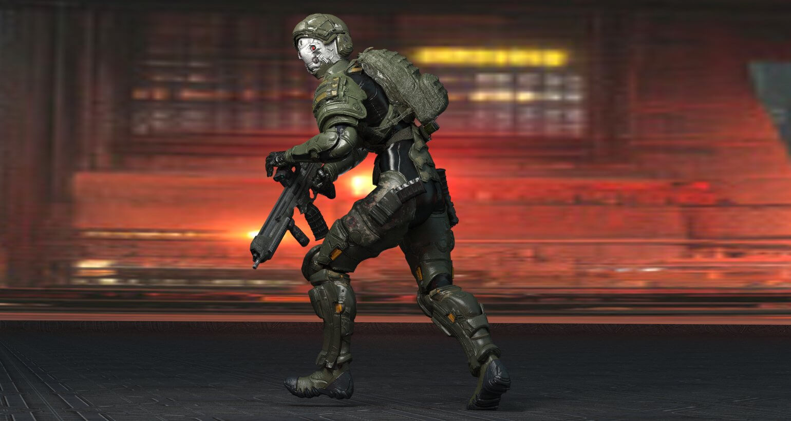 Female Special Forces Soldier Work in Progress 3D Render, Digital Artwork by Jibicoco