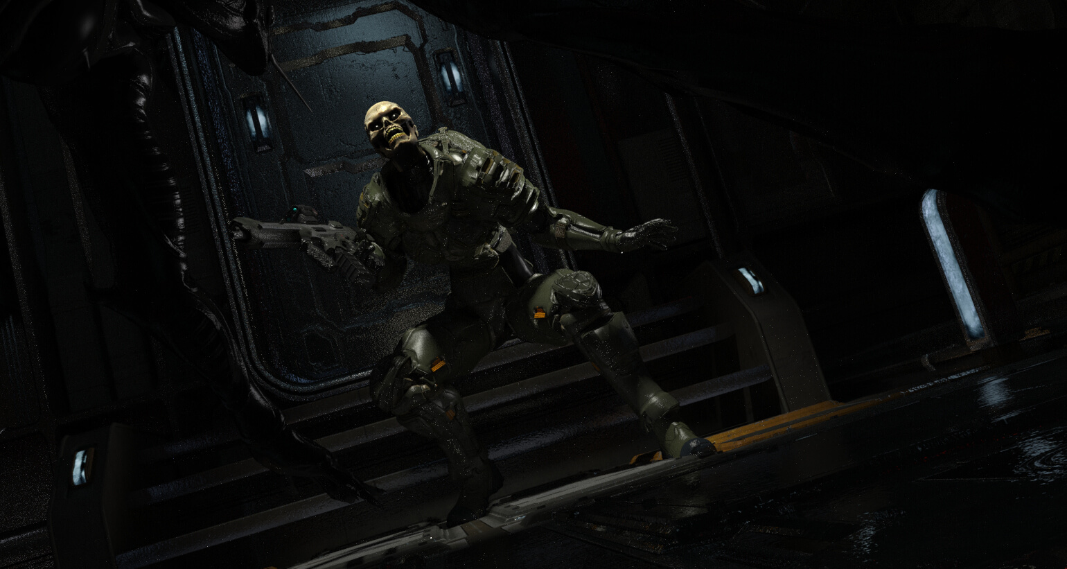 Special Force Space Force Futur Freestuff 3D Render, Digital Artwork by Jibicoco