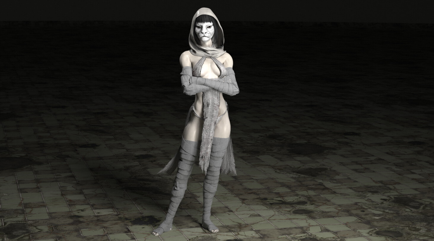 Mummy or Freya for Poser Compatible Daz3D Daz Content