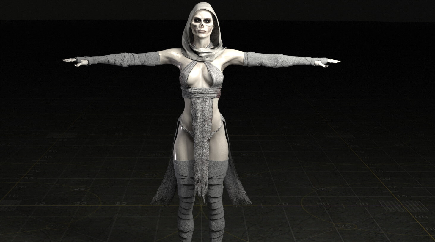 Mummy or Freya for Poser Compatible Daz3D Daz Content