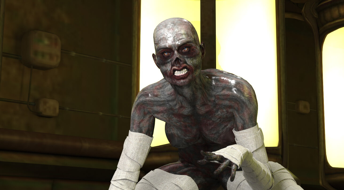 Mummy or Freya for Poser Compatible Daz3D Daz Content