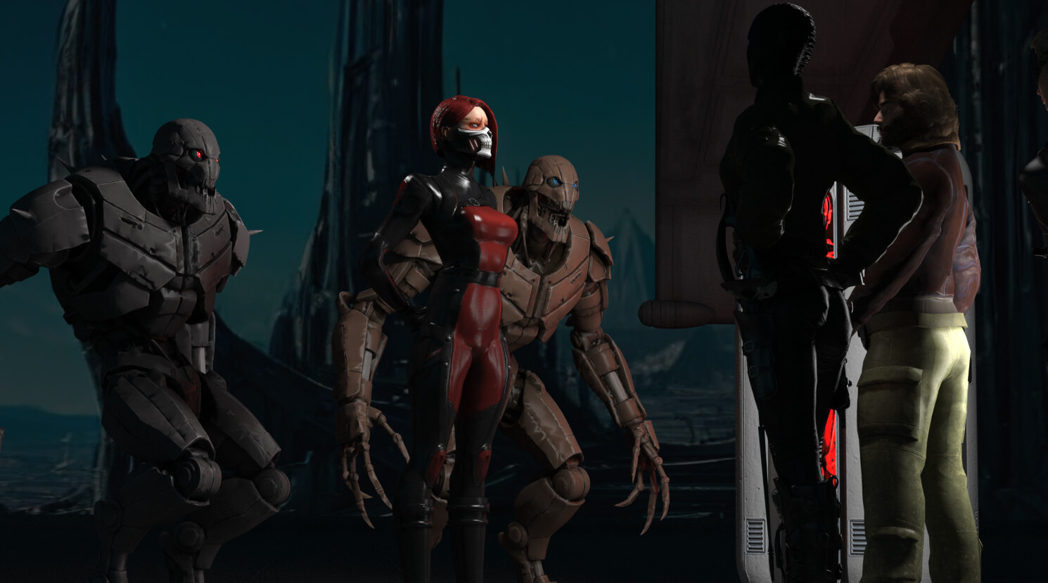 Sinthea Shmidt Low Poly Marvel Futur for Poser Cmptbl Daz3D Daz Content