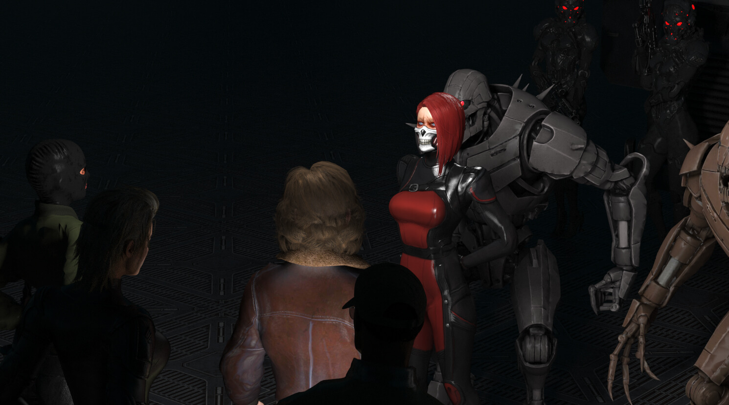 Sinthea Shmidt Low Poly Marvel Futur for Poser Cmptbl Daz3D Daz Content