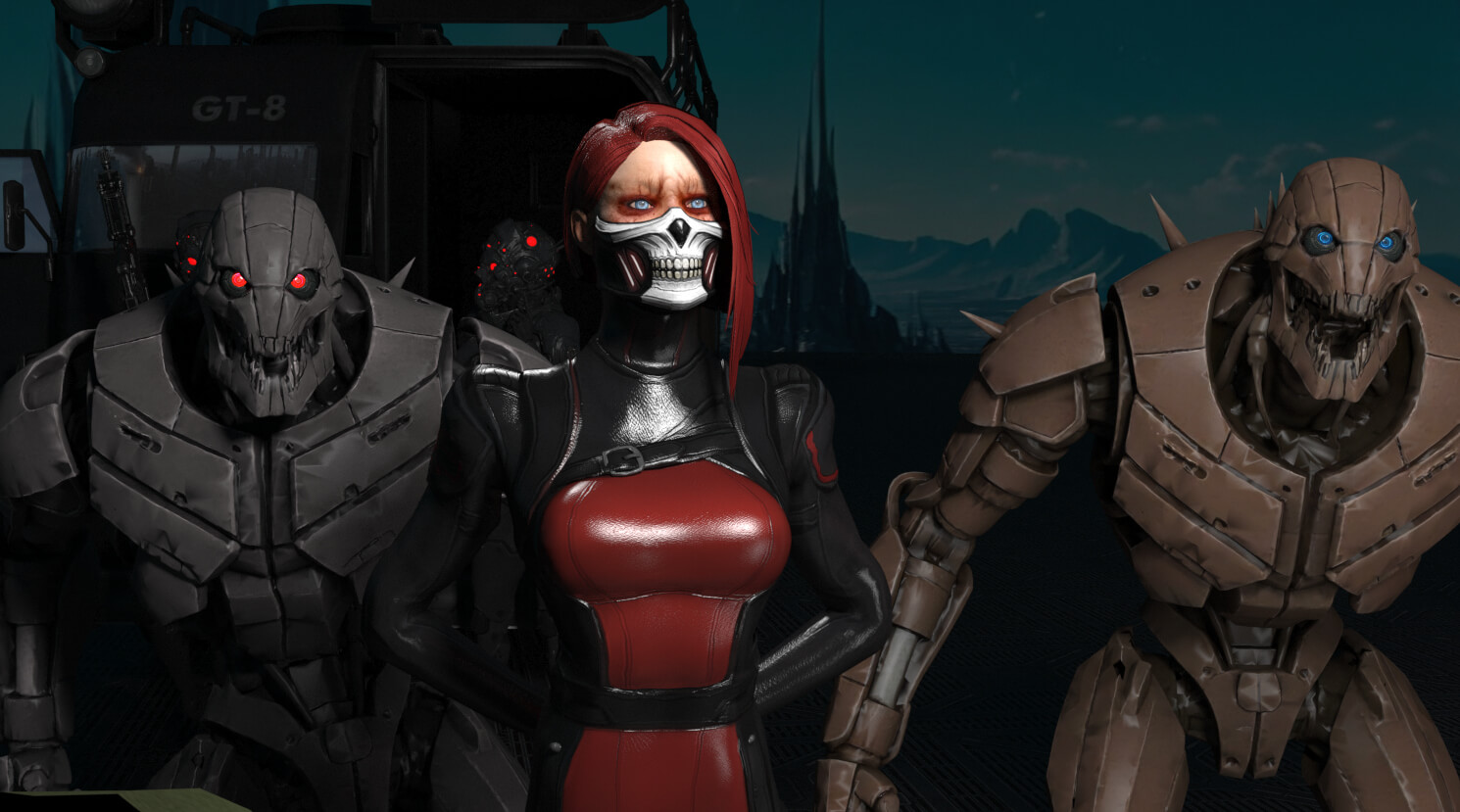 Sinthea Shmidt Low Poly Marvel Futur for Poser Cmptbl Daz3D Daz Content
