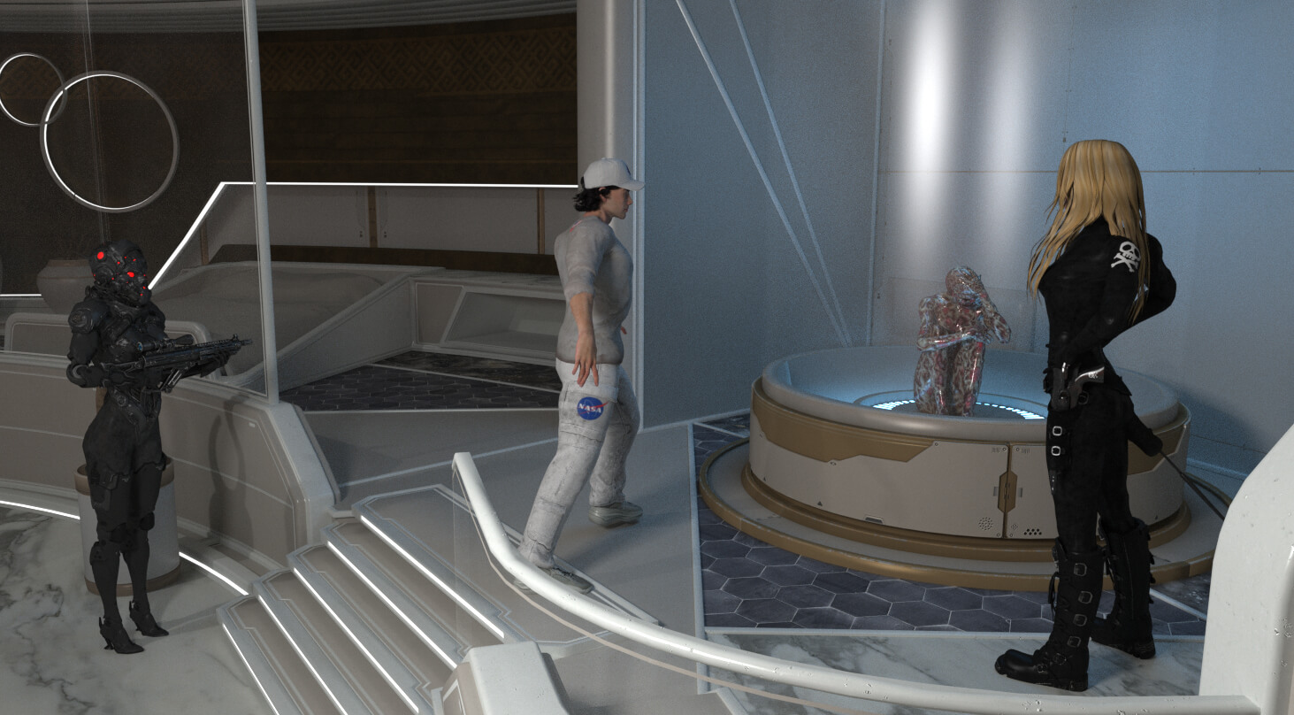 StellarBlade Room for POSER Compatible DAZ3D Daz Content