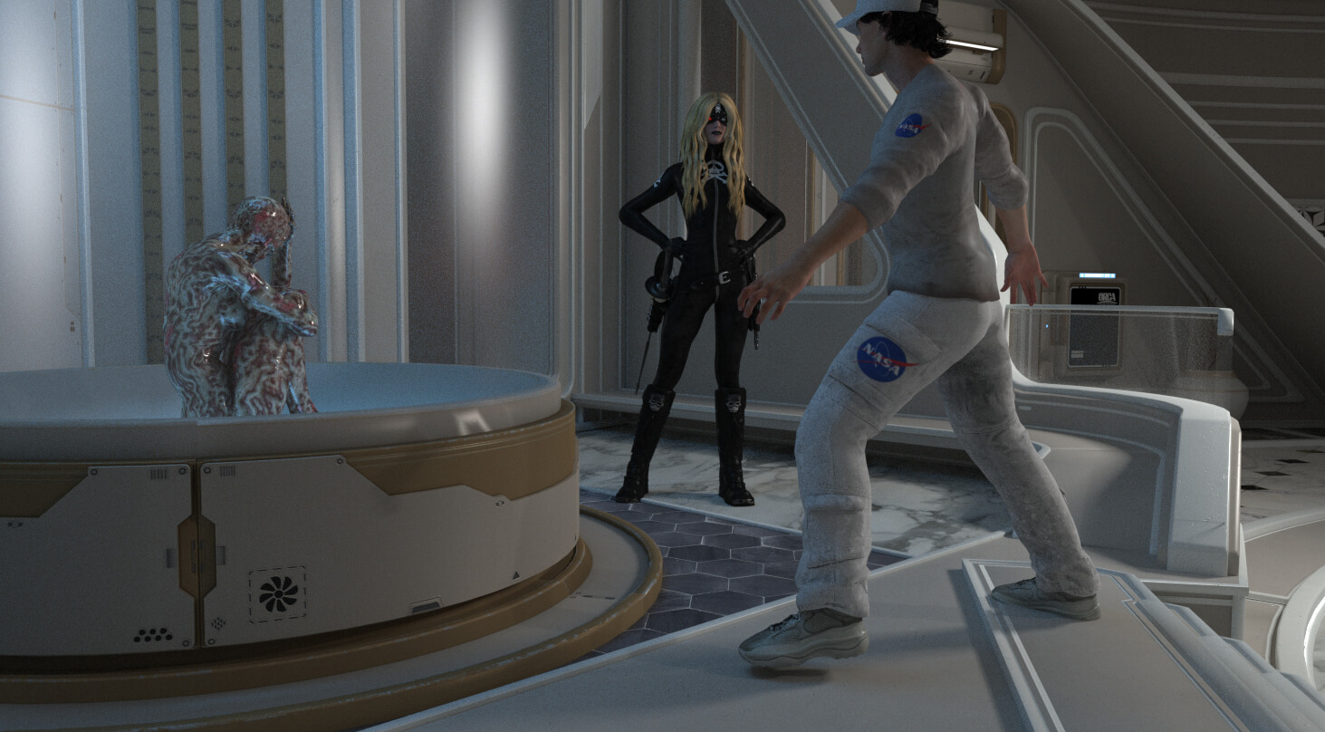 StellarBlade Room for POSER Compatible DAZ3D Daz Content
