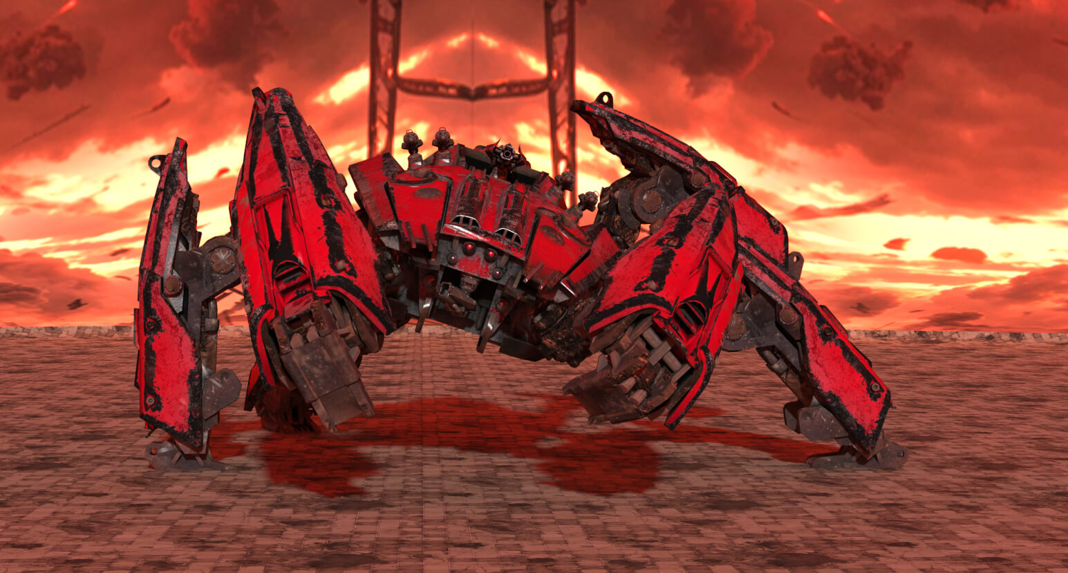 Strider Robot for Poser Compatible DAZ3D - Free Daz Content by Jibicoco